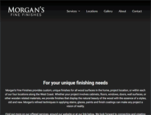 Tablet Screenshot of morgansfinefinishes.com